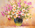Pink & White Flowers DIY Painting